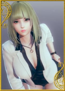 《AI少女》金色短發(fā)白色西服御姐MOD