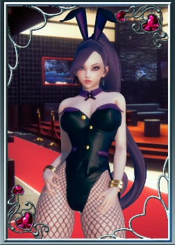 《AI少女》性感紫發馬尾兔女郎MOD