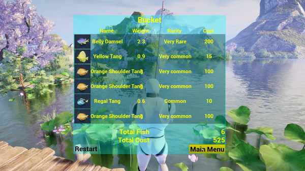 大明湖畔荷花釣魚