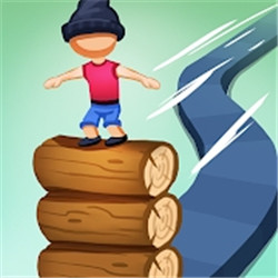 獨木橋上疊圓木