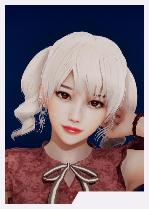 《AI少女》白發雙馬尾御姐風少女MOD