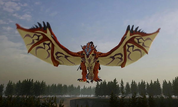 《幻獸帕魯》怪物獵人雄火龍外觀MOD