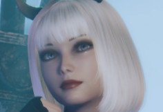 《懲戒魅魔》吊帶裝銀發(fā)魅魔捏臉MOD