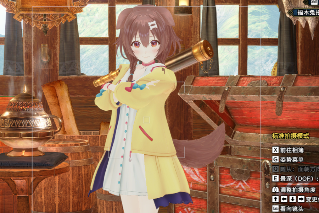《怪物獵人崛起：曙光》虛擬偶像戌神沁音工會十字套MOD