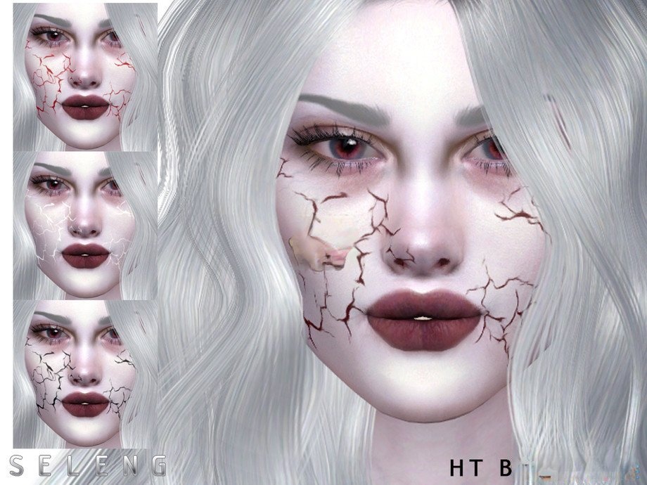 《模擬人生4》臉部裂縫腮紅MOD