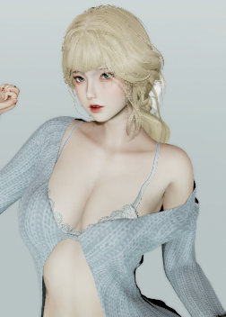 《AI少女》慵懶風金發居家小姐姐MOD