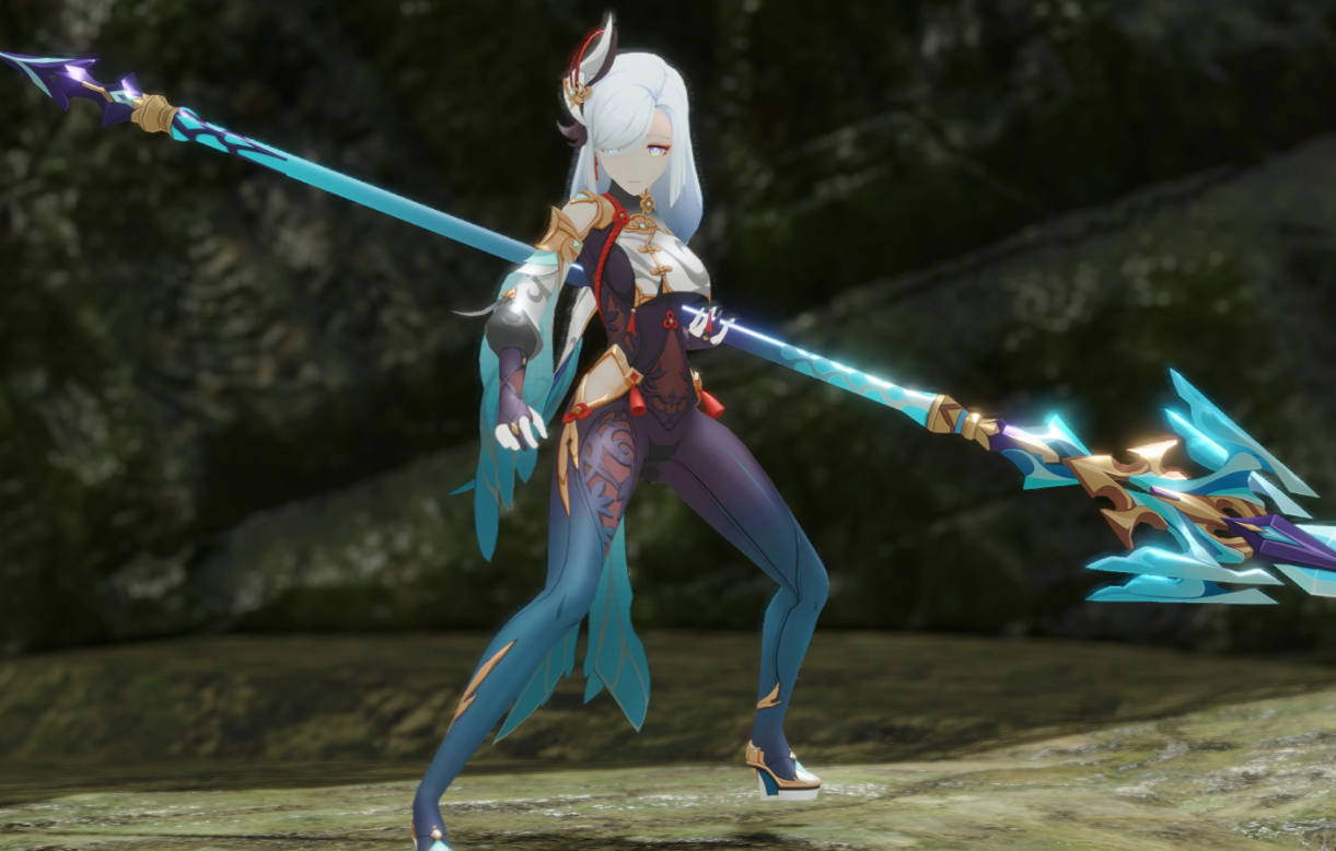 《怪物獵人崛起：曙光》孤辰煢懷申鶴MOD