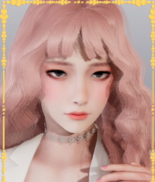 《AI少女》粉色波浪卷冷淡風御姐MOD