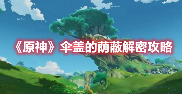 《原神》傘蓋的蔭蔽解密攻略