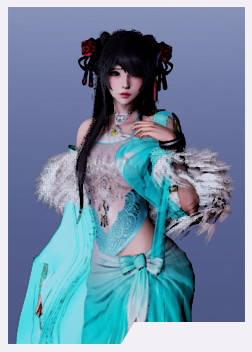 《AI少女》黑色及腰長發古風青衣小姐姐MOD