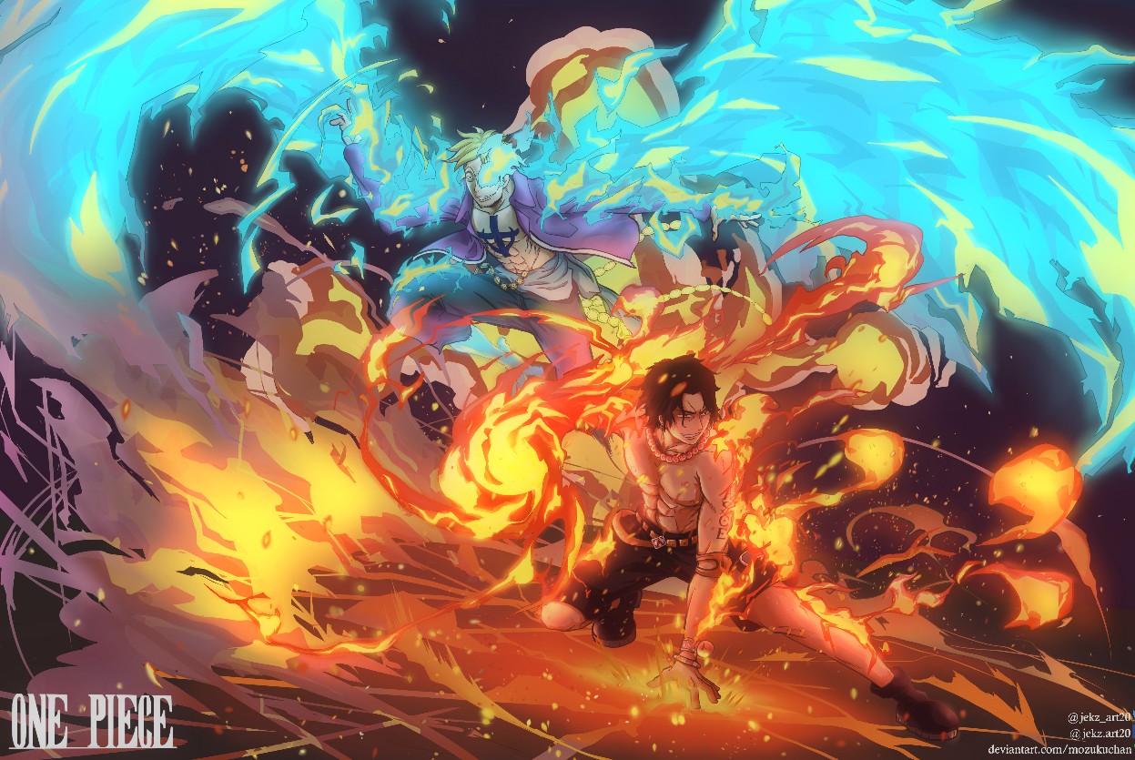 《Wallpaper Engine》海賊王-艾斯與馬爾科特效動態(tài)壁紙