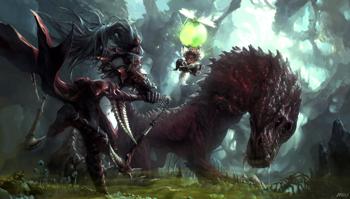 《Wallpaper Engine》怪物獵人狩獵慘爪龍繪圖動態壁紙