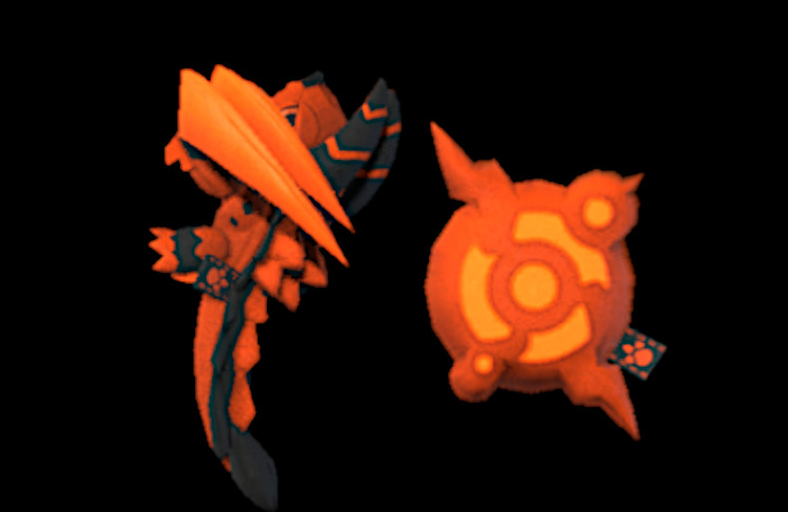 《怪物獵人：崛起》自定義單手劍雷狼龍玩偶外觀顏色MOD