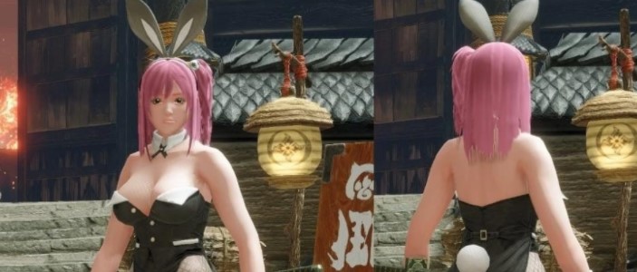 《怪物獵人：崛起》穗乃果兔女郎套裝MOD曙光版