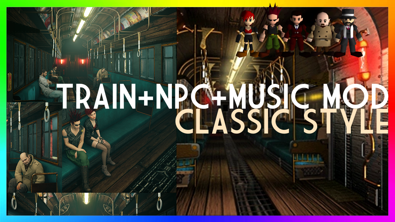 《最終幻想7：重制版》97版火車NPC和音樂MOD