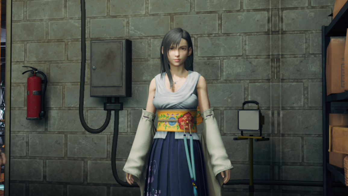 《最終幻想7：重制版》仙氣長裙最終幻想10尤娜服裝MOD