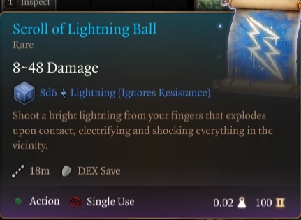 《博德之門3》閃電球法術MOD