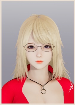 《AI少女》眼鏡金發白皙美少女MOD