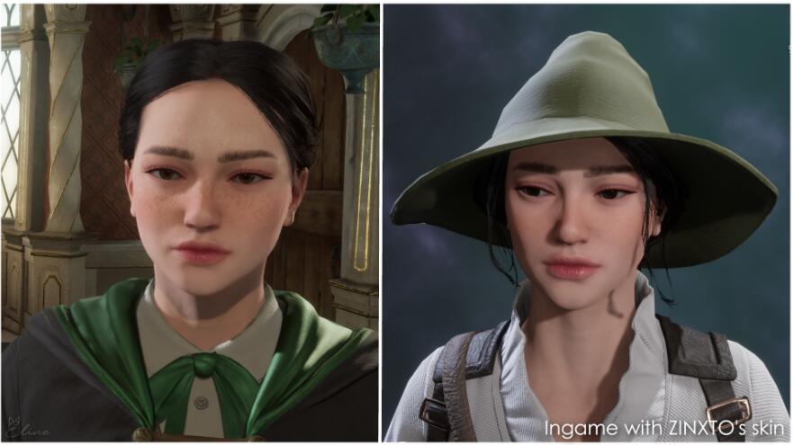 《霍格沃茨之遺》女性2號(hào)面部模型美化MOD