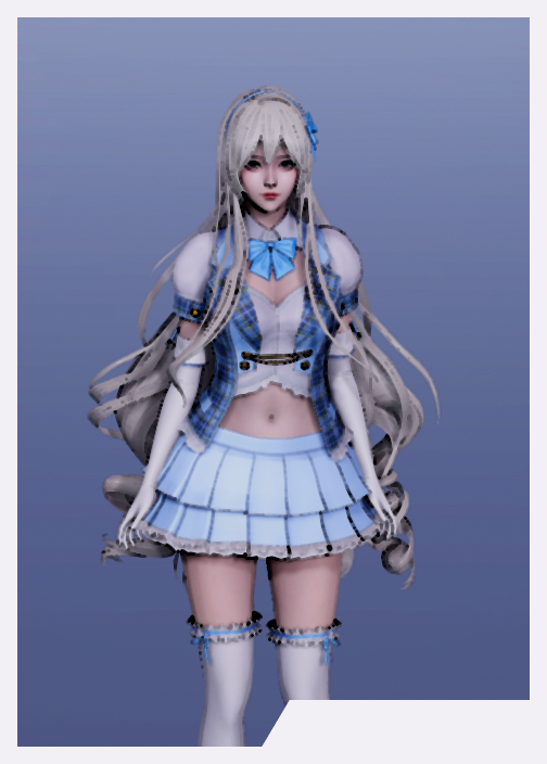 《AI少女》JK服銀發小姐姐MOD