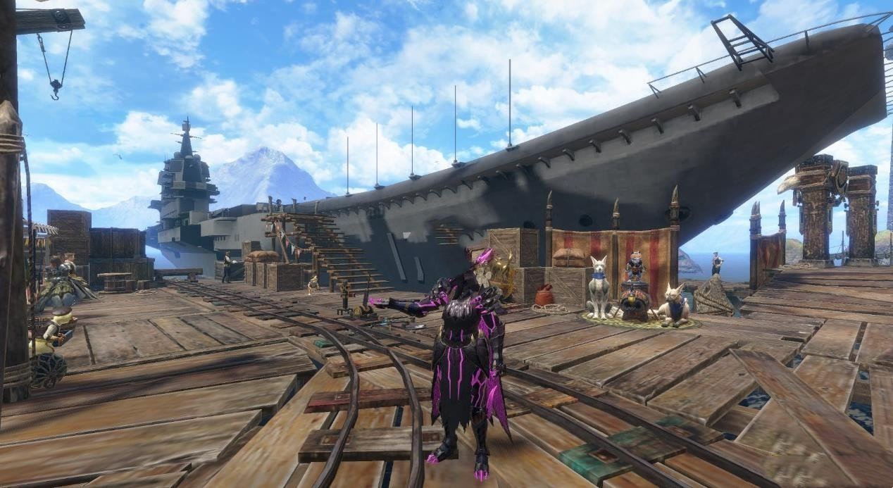 《怪物獵人：崛起》山東艦航空母艦MOD