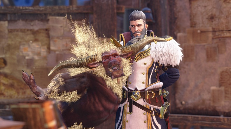 《怪物獵人崛起：曙光》激昂金獅子替換Akuma分層套裝MOD