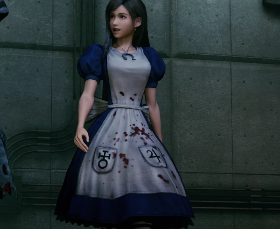 《最終幻想7：重制版》蒂法cos瘋狂回歸愛(ài)麗絲MOD