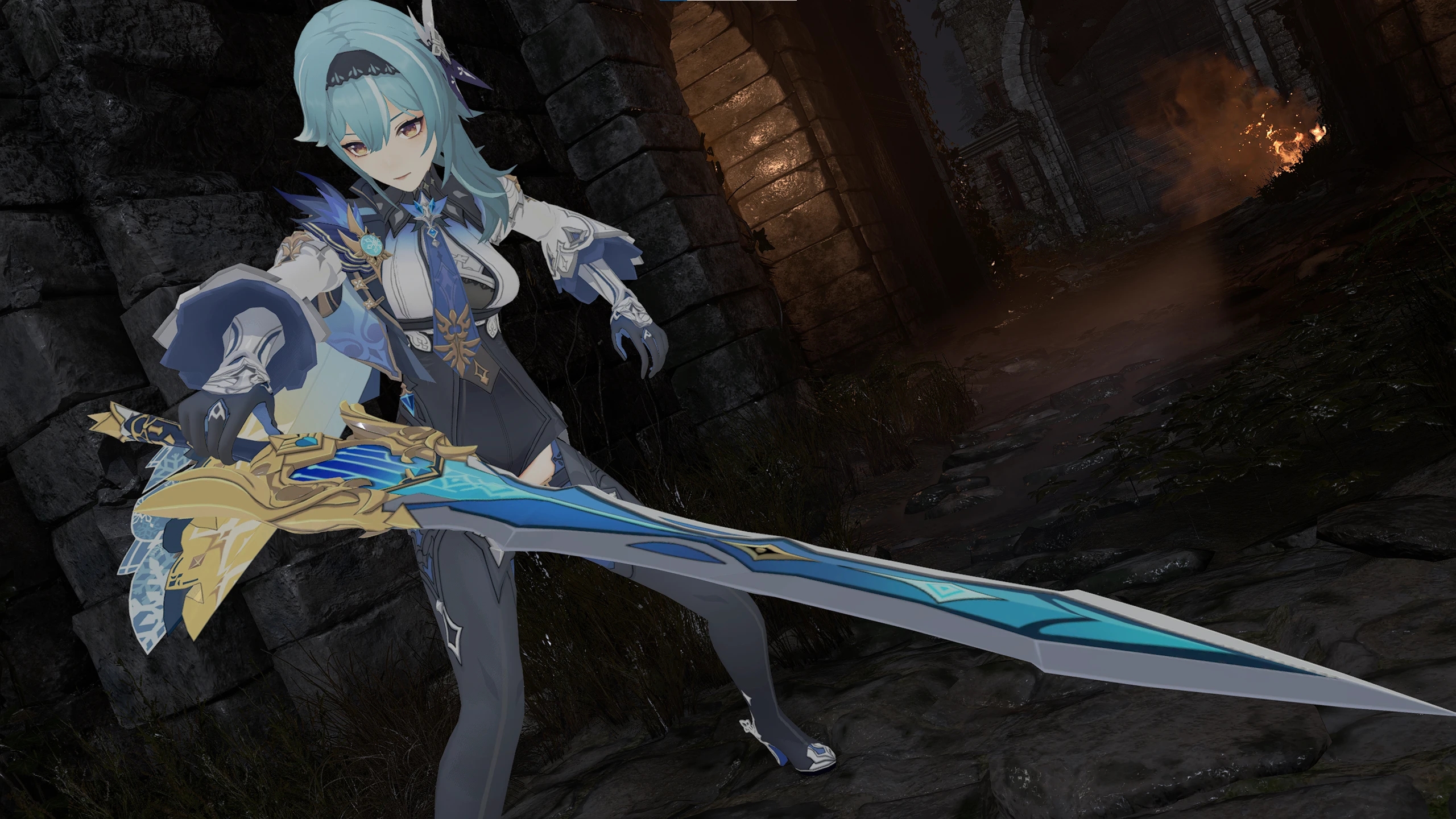 《生化危機4：重制版》武器替換原神優(yōu)菈專武MOD