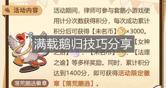 《未定事件簿》滿載鵝歸技巧分享