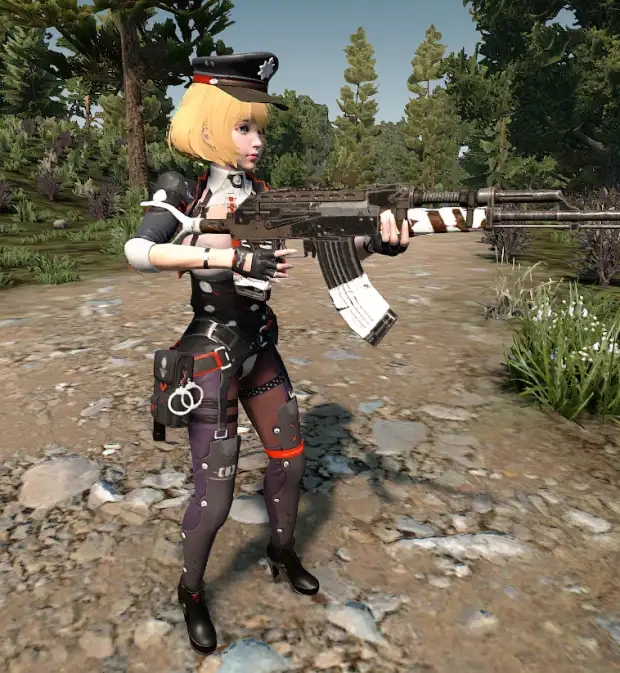 《七日殺》A21AK47美少女-NPC隨從MOD
