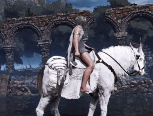 《艾爾登法環》雪白色的馬MOD