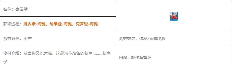 《幻塔》寄居蟹食材獲得方法分享