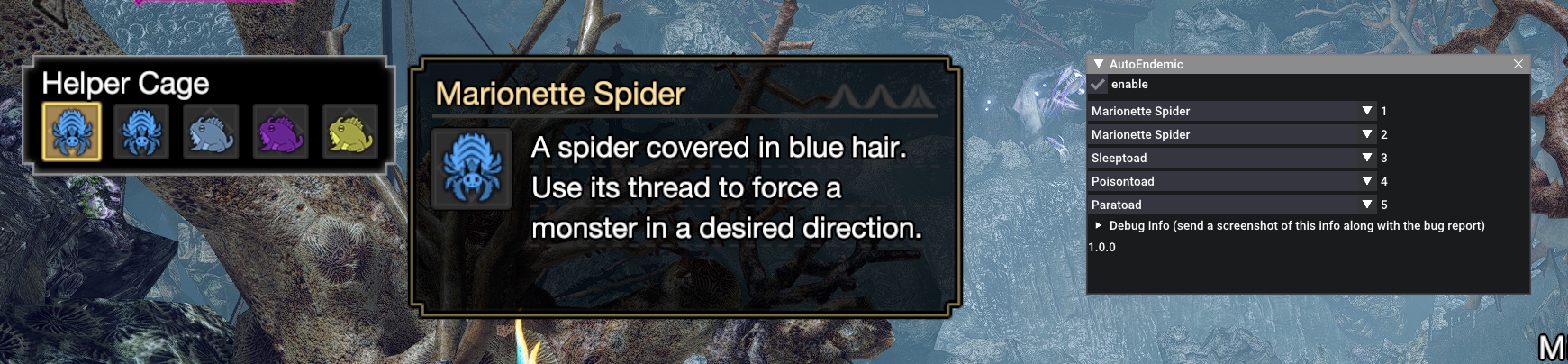 《怪物獵人：崛起》任務開始籠子獲得生物MOD