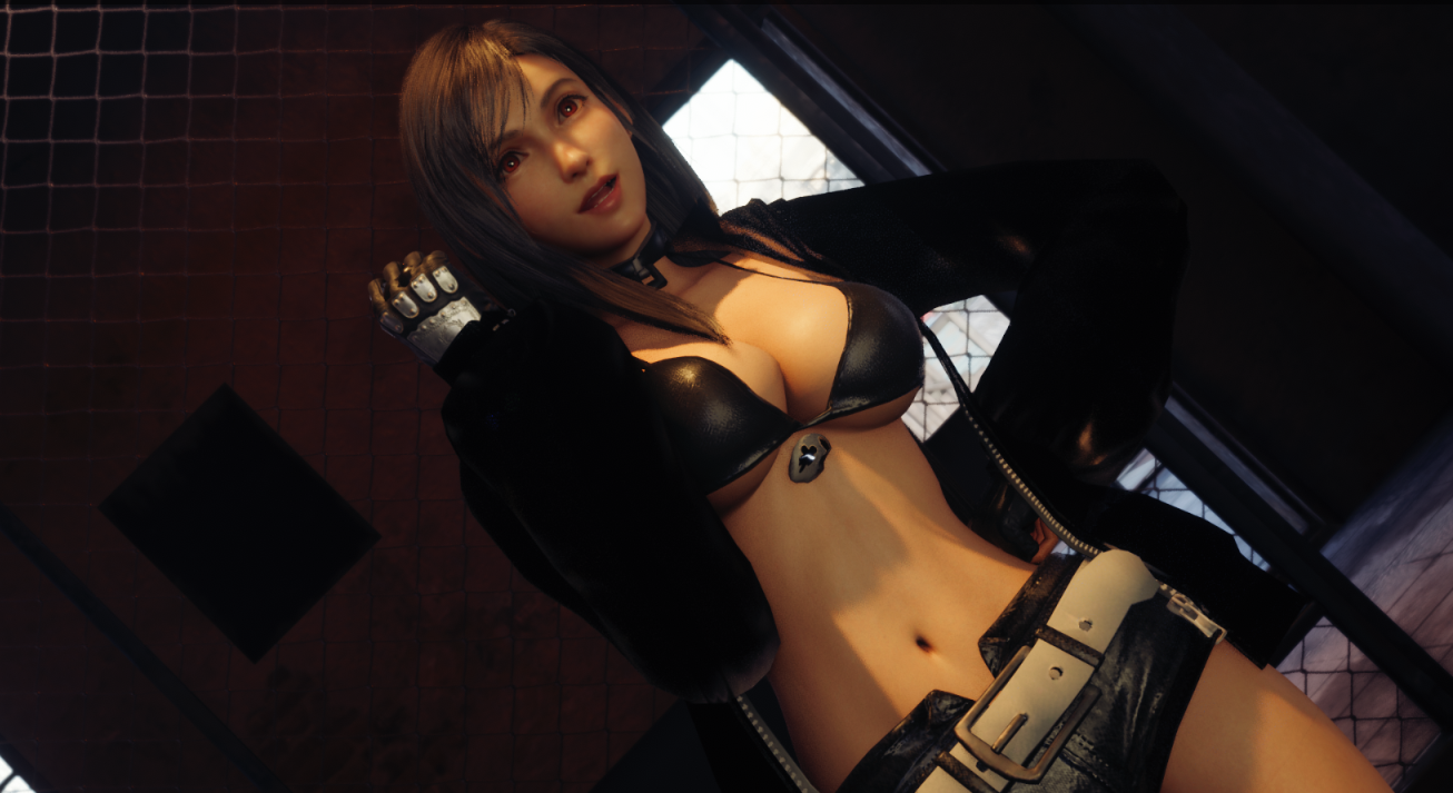《最終幻想7：重制版》蒂法cos死或生6穗乃果比基尼外套MOD