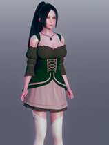 《AI少女》嬌羞森林系大胸馬尾小姐姐MOD