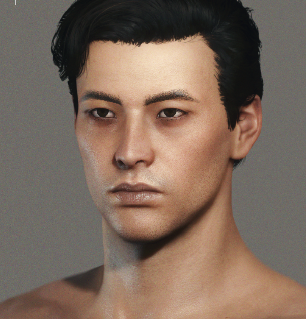 《賽博朋克2077》男V亞洲風面部紋理MOD