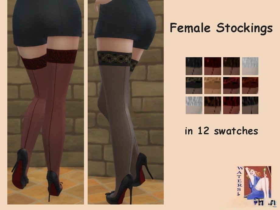《模擬人生4》女性復古絲襪MOD