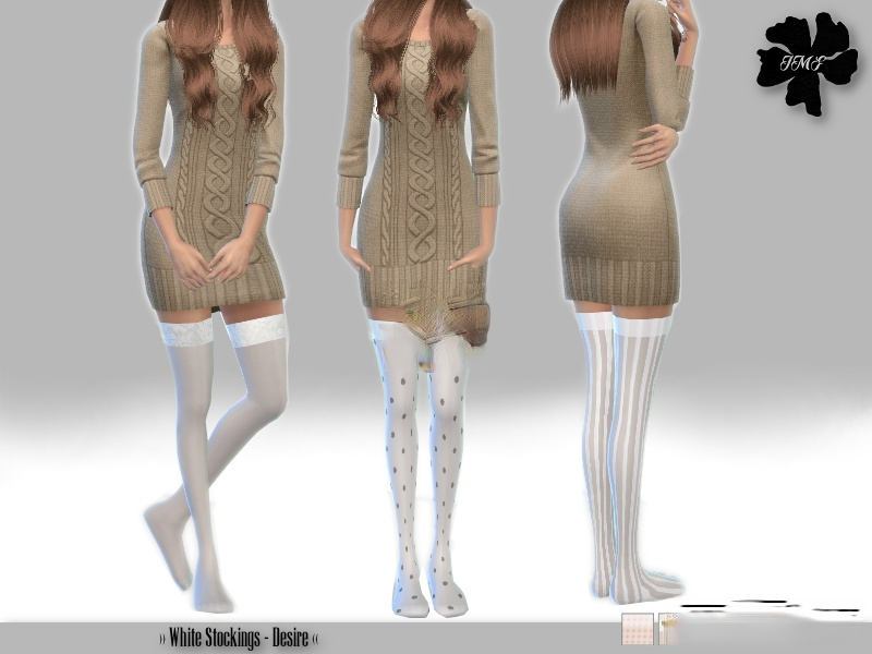 《模擬人生4》美麗多款式白絲襪MOD