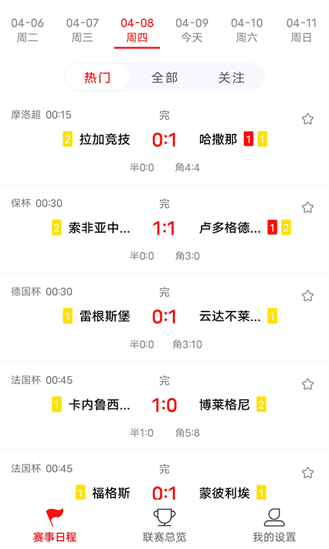 雷達比分