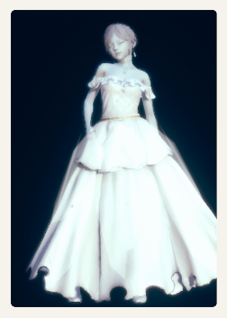 《AI少女》露肩純白婚紗服飾MOD