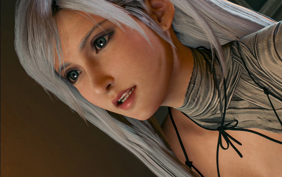 《最終幻想7：重制版》蒂法cos尼爾人工生命凱妮原本黑發(fā)MOD