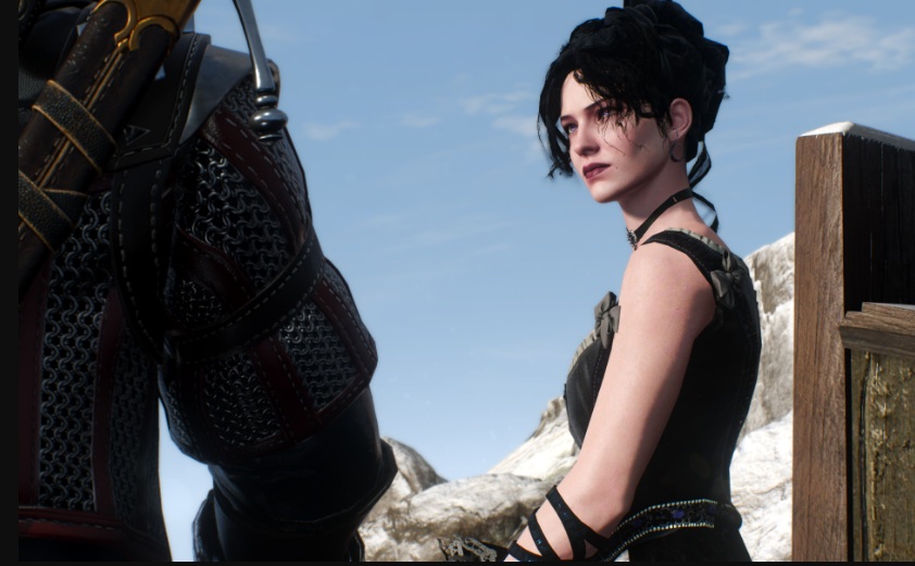 《巫師3次世代版》葉奈法更厚的妝容和更白的皮膚MOD