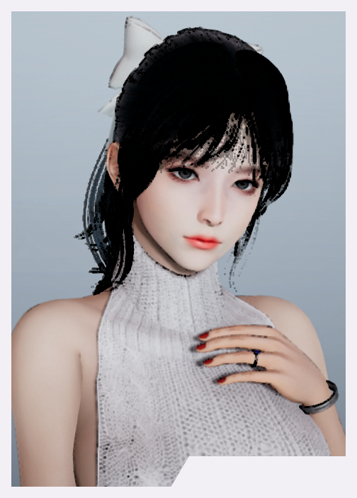 《AI少女》蝴蝶結露背裝小姐姐MOD