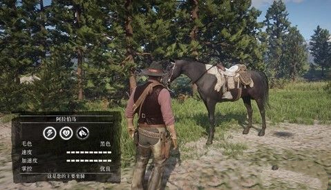 《荒野大鏢客2》黑色替換為純血黑栗色阿拉伯馬MOD