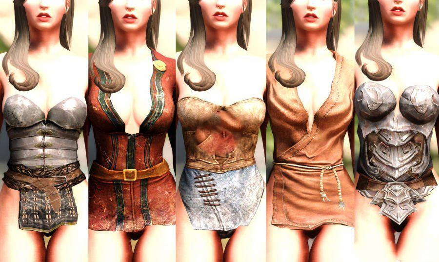 《上古卷軸5：天際》女性的性感服裝MOD