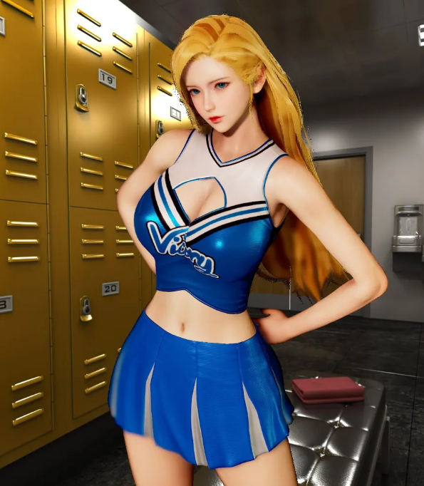 《AI少女》超絕極品金發御姐啦啦隊長MOD