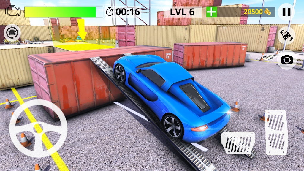 停車場真實駕駛