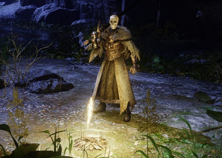 《艾爾登法環(huán)》玩家獲得不死族骷髏形象MOD