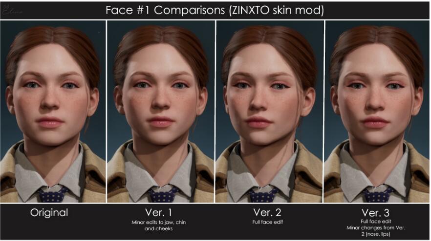 《霍格沃茨之遺》女性1號面部模型自定義MOD