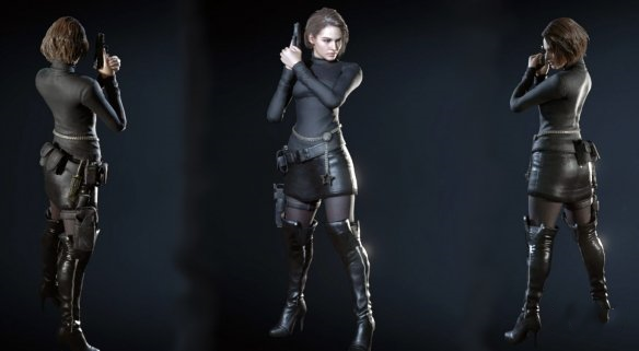 《生化危機3：重制版》吉爾穿上黑道圣徒德溫特服裝MOD